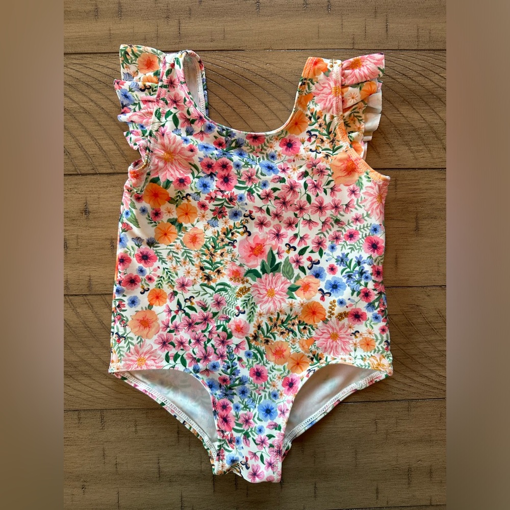 H&M Floral Bathing Suit 12-18m NWOT